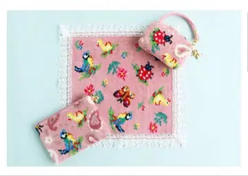 페이러 긴자와 레이스 손수건 티슈 파우치 세트