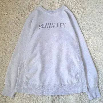 정가 3만 23SS SEA 맨투맨 로고 빈티지 가공 돌먼 슬리브