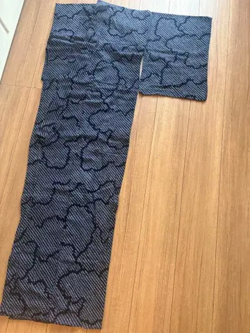 총 시보리 구름 무늬 유카타