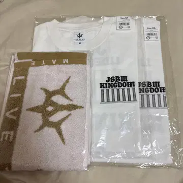 JSB KINGDOM 그래픽 T셔츠 M, XL 머플러 타월