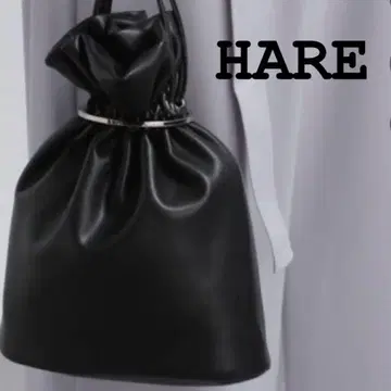 합성 가죽 복조리 RINGBAG(HARE) 블랙 복조리 백