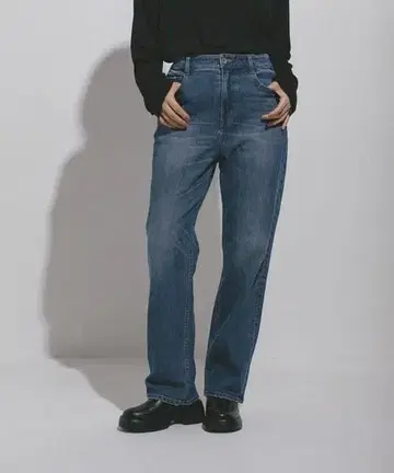 LEPSIM 스트레치 데님 팬츠 블루 M 사이즈