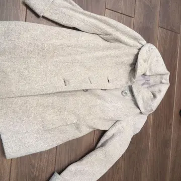 FESTENI 후드 부착 그레이 코트 L