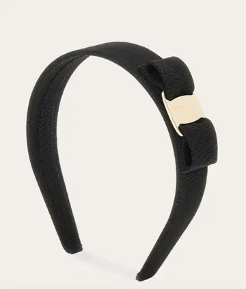 Ferragamo 블랙 리본 머리띠