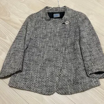 Ray Ahn 노카라 자켓 블랙 화이트