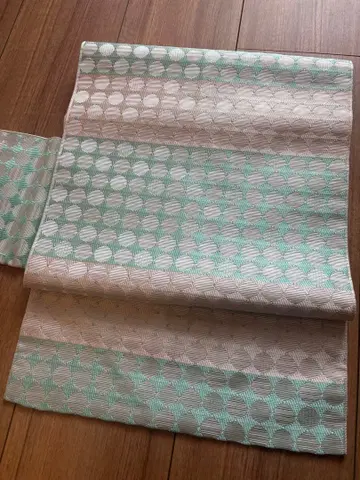 하카타 오비 나고야 오비 민트 그린 야마토 별주