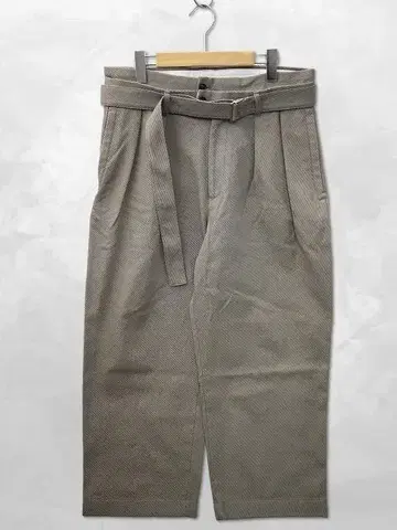 SEEALL 2턱 레이어드 와이드 테이퍼드 팬츠 48