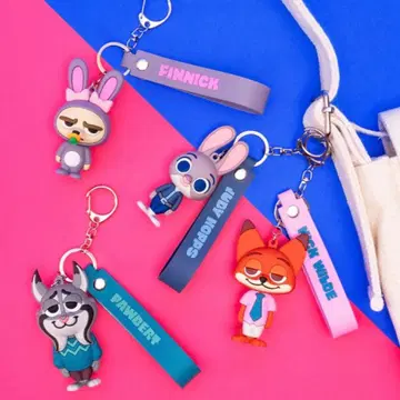 주토피아2 러버 마스코트 키링 전종 세트 Happy 복권 F상