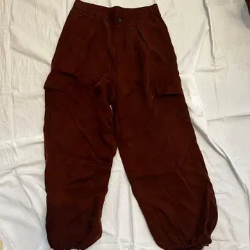 BRAHMIN 다크 브라운 워크 팬츠 사이드 포켓 포함