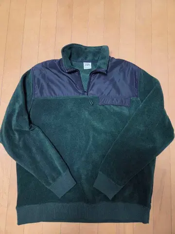 ZARA 다크 그린 플리스 자켓 L