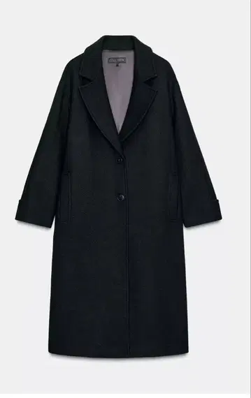 ZARA 울 오버 사이즈 코트 블랙