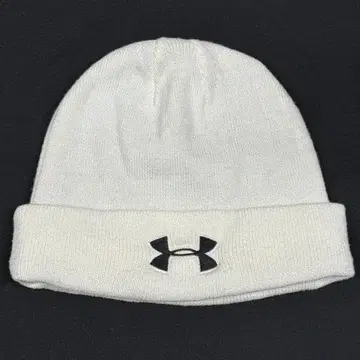 UNDER ARMOUR 롤 니트 캡 화이트 언더아머