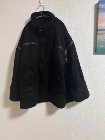 주노아 JUNOAH 절개 무스탕 자켓 여성용 L