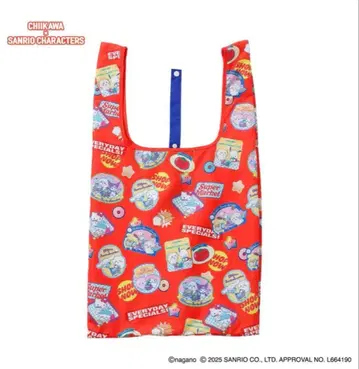 치이카와 x 산리오 캐릭터즈 에코백 오렌지
