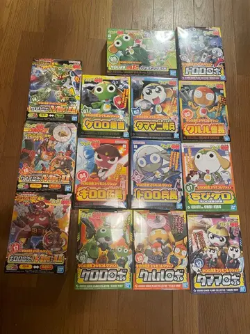 개구리 중사 케로로 피규어 세트 프라모델 미개봉 새상품