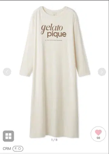 젤라또피케 gelato pique 로고 롱 원피스