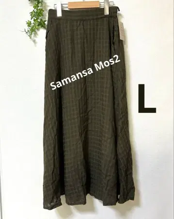 새상품 Samansa Mos2 플레어 스커트 프리 사이즈