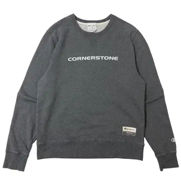 Champion 트레이닝복 맨투맨 그레이 앞V 아메카지 챔피온