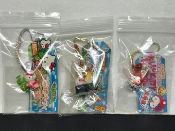 레어 미사용 새상품 지역 한정 키티 족쇄 스트랩 3세트