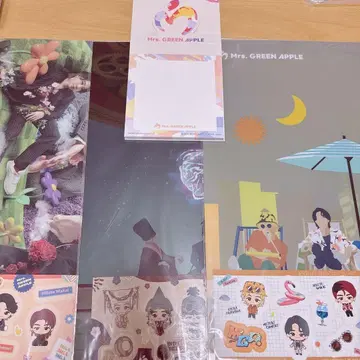 제일복권 미세스 Mrs. GREEN APPLE H상 클리어 파일 메모장