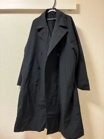 GU 블랙 코트 벨트 포함 엄청 큰