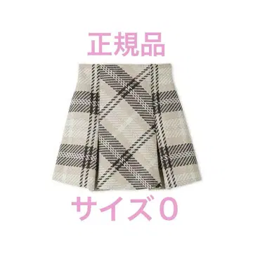 SNIDEL 스나이델 로빙 체크 미니 스커트 IVR 정품