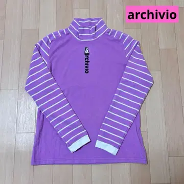 [ 새상품급 ] 알치비오 하이넥 풀오버 퍼플 M 사이즈