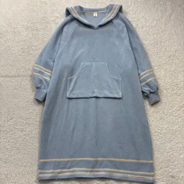 imakokoni 이마코코니 플리스 세일러 원피스 블루