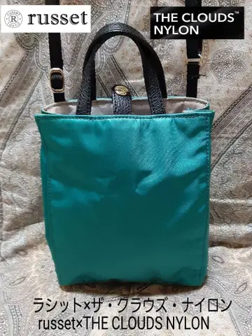 러셋 x 더 클라우즈 나일론 천연 가죽 콤비/사선 숄더백