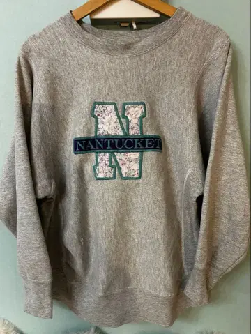 빈티지 80s 칼리지 프린트 맨투맨