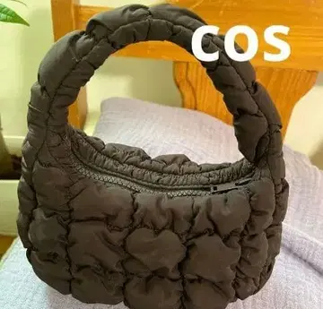 cos 퀼트 마이크로 미니백 브라운 귀여운 가벼운