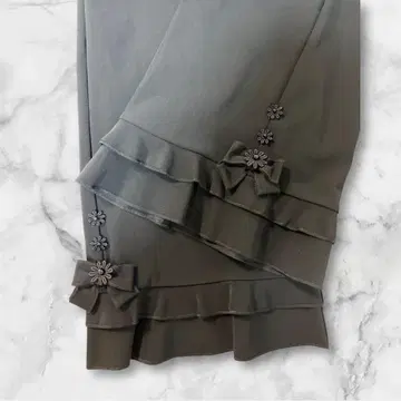 '25AW 슈퍼 뷰티 밑단 레이스 하이 텐션 팬츠 44