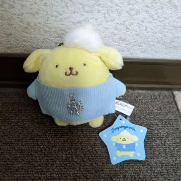폼폼푸딩 눈꽃 마스코트 키체인
