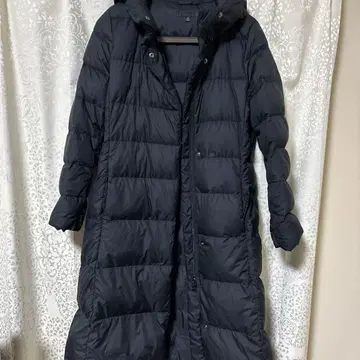 블랙 다운 자켓 XS 사이즈 후드 부착