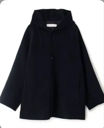 GALERIE VIE 울 캐시미어 더블 페이스 후디드 코트