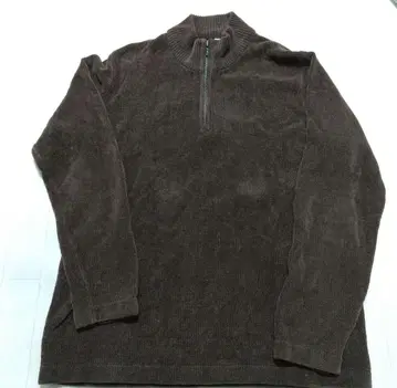 브라운 하프 지퍼 플리스 자켓 L