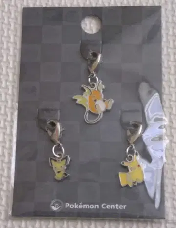 포켓몬 센터 메탈 참 피츄 피카츄 라이츄