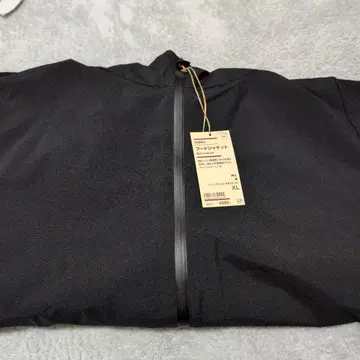 투습 발수 후드 자켓 블랙 XL 사이즈 무인양품