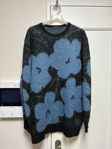 LAD MUSICIAN MOHAIR FLOWER BIG KNIT