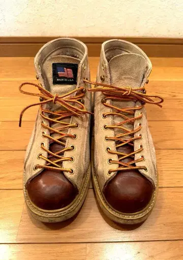 BEAMS 솔로굿 x 빔즈 별주 루퍼 부츠 베이지 스웨이드 미국제