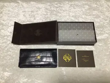 골든컨셉 악어 엠보싱 가죽 장지갑 블랙 GOLDENCONCEPT