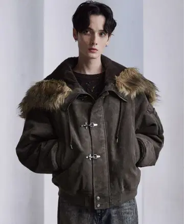 [ CLEL ] 파이어맨 테크 페이드 N-2B 플라이트 자켓 M 사이즈