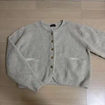 쉽스 라메 니트 가디건