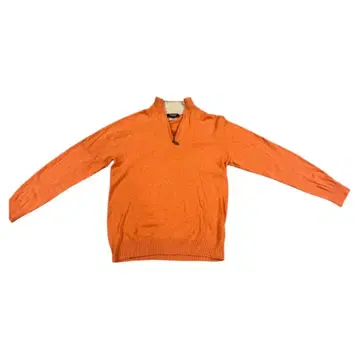 폴 스튜어트 오렌지 하프 지퍼 니트