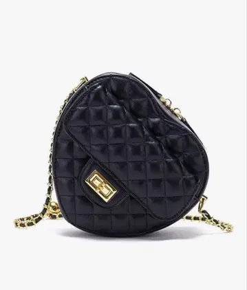 Avance Jewelry 하트형 숄더백 블랙