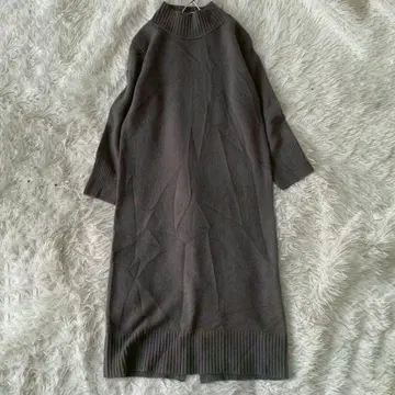 INDIVI 인디비 울 캐시미어 A라인 니트 원피스