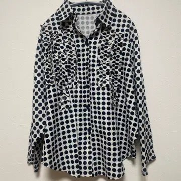 안티쿠아 돌먼 도트 무늬 셔츠