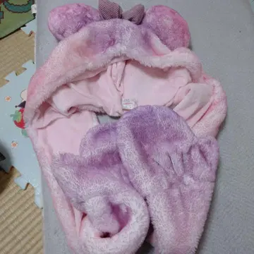 디즈니 리조트 귀도리 모자 핑크 보라색