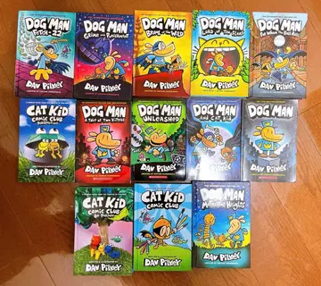 Dog Man 시리즈 코믹 13권 세트