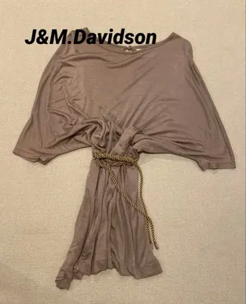 [ J&M DAVIDSON ] 실크 레이온 돌먼 슬리브 상의